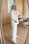 3-Piece Hijab Set with Shoulder Scarf - White - 2