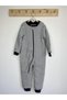 2-6 Years Old White Navy Blue Striped Cotton Legged 2.5 Tog Children's Sleeping Bag - 2
