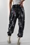 Women's Pleated Jacquard Shalwar Trousers - 3