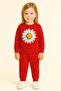 Girl's Sunflower Patterned Sweat Set 3 4 5 6 7 8 9 10 11 12 Years Old