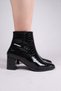 Sion Crocodile Heeled Boots Black - 3