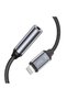 Adaptor iPhone Lightning - Mini Jack 3.5mm - Negru