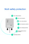 شاحن فائق 45 واط PD+QC3.0، محول شحن سريع مع كابل Type-C وUSB، طراز SP-310، أبيض - 3