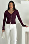 Women's Button Detailed Fit Knitwear Blouse – Elegant & Modern Style