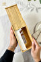 Desktop Decorative Square Bamboo Wooden Napkin Holder, Napkin Paper Tissue Box - 3