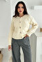 Women's Buttoned Textured Knit Cardigan – Timeless & Urban Style
