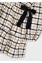 Plaid Girls' Dress - Black - 6