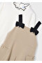 Brown Girl's Turtleneck Blouse Dress Set 4914 - 4