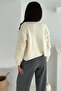 Women's Buttoned Textured Knit Cardigan – Timeless & Urban Style - 6
