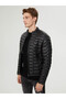 Regular Fit Black Men's Coat Lf2021685
