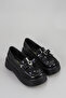 Smr 101 Heart Buckle Detail Thick Sole Loafer - 2