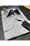 Slimfit Smoked Voile Satin Classic Collar Shirt - 7