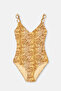 Multicolor V-Neck Patterned Mayokini