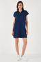 Regular Fit Polo Neck Mini Dress Dress 5866153 - 6