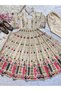 Chinon Silk Kameez Salwar Dupatta - HRT4663 | Cream - 5