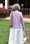 Boat Neck Knitwear Sweater Lilac - 4