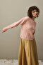Hair Braid Crop Cardigan Pink - 5