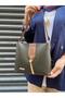 Very Stylish Tassel Detailed Hand and Shoulder Bag with 2 Straps and 3 Compartments, Suitable for Daily Use - 5