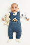 Baby Boy 2-Piece Romper Set with Car Snap-Button Newborn Outfit with Socks as a Gift - 2
