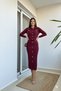 Wide Ribbed Full Button Closure Cardigan Skirt Knitwear Double Set - 3