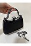 Shiny Women's Evening Bag with Line Detailing, Evening Bag - 2