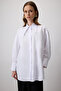 Pointed Collar Cotton Shirt - 3