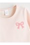 Plus New Season Crew Neck Bow Embroidered Baby Girl T-Shirt - 2