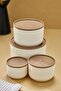 12-Piece Stylish Multi-Cream Coffee Storage Container and Breakfast Serving Tray - 6