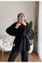 Women's Spanish Flare Pants Design Two-Piece Set - Black - 5