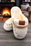 Women's Beige House Slippers No Sound Thick Sole Winter Slippers - 4