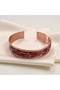 Handmade Copper Bracelet Copper Bracelet Suitable for Clothing Color Tiger Eye Natural Stone Copper - 8