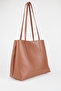 Women's Aster Tan Faux Leather Handbag and Shoulder Bag with Snap Closure and Foldable Design - 2