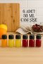 6 Pieces 30 ml Clear Detox Shot Bottle with Lockable Black Cap 30 Cc Ginger Shot White Glass Bottle