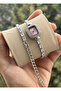 Special Series Wrist-Wrapped Zircon Baguette Stone Square Minimal Case Women's Wristwatch - 4