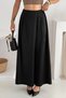 Women's Pleated Wide-Leg Satin Fabric Pants – Strong & Timeless Style - 3