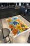 Mosso Multi-Colored Mixed Flowers Patterned Woven Base Modern Decorative Rug Mosso1031