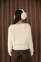 Women's Cream Soft Textured Knitwear Cardigan. 2580 - 4