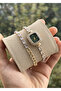 Special Series Wrist-Wrapped Zircon Baguette Stone Square Minimal Case Women's Wristwatch