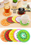 5-Piece Silicone Trivet Set with Fruit Design |   Heat Resistant Non-Slip Coaster