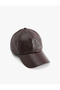 Faux Leather Basic Cap Hat