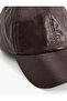 Faux Leather Basic Cap Hat - 4