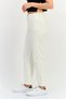 Women Regular Fit High Waist Plain Cropped Dress Pants, Beige - 3
