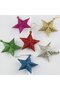 6-Piece Glitter Star Figured Christmas Tree Ornament - 2