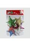 6-Piece Glitter Star Figured Christmas Tree Ornament