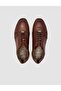 Laurino Genuine 100% Leather Brown Lace-Up Men's Sports Shoes - 3