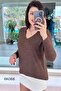 V-Neck Batwing Sleeve Soft Knit Blouse 6K068 - 3
