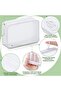 4 Pcs Mesh Makeup Bag Mesh Cosmetic Bag Travel Toiletry Bag Pouch with Zipper Mini Portabl - 3