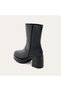 Genuine Leather Platform Heel Boots - 3