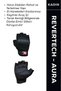 Revertech Aura Black / Half Finger - Anti-Slip Palm Women's Motorcycle Gloves