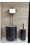 Bucket Toilet Brush Holder, Toilet Brush Holder with Trash Can and Toilet Brush Set